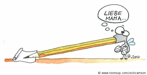 Cartoon: Liebe Mama 1