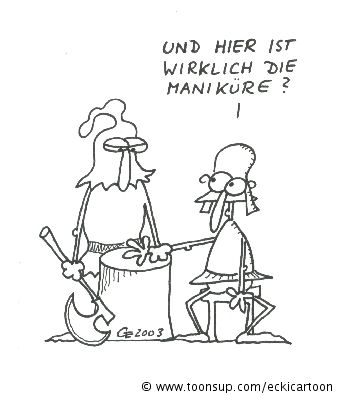 Cartoon: Henkermaniküre 1