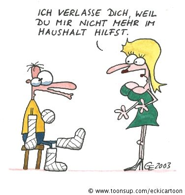 Cartoon: verlassener Gips 1