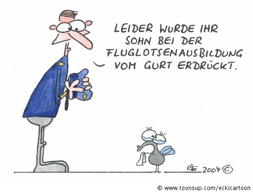 Cartoon: Flieger 1
