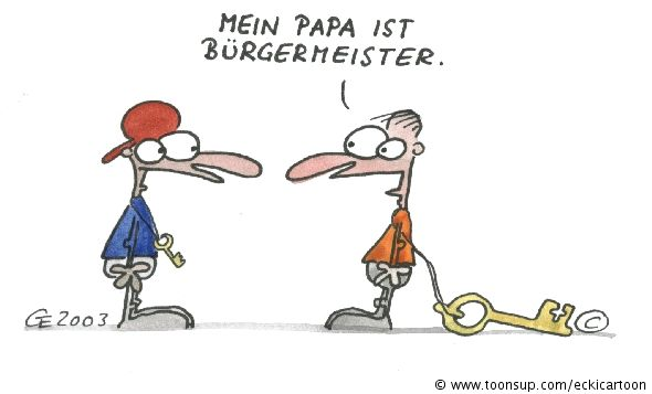 Cartoon: Schlüsselkind 1