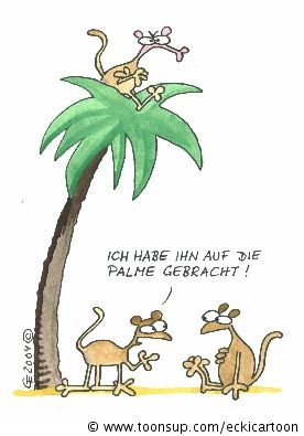 Cartoon: Affenpalme 1