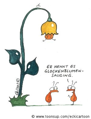 Cartoon: Glockenblumensauging 1