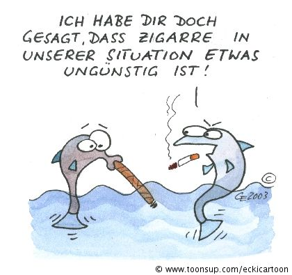 Cartoon: Fischzigarre 1