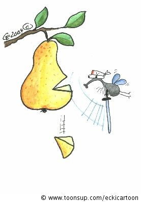 Cartoon: Fliegensamurai 1