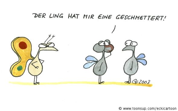 Cartoon: Schmetter-Ling 1
