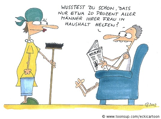 Cartoon: Haushaltshilfe 1