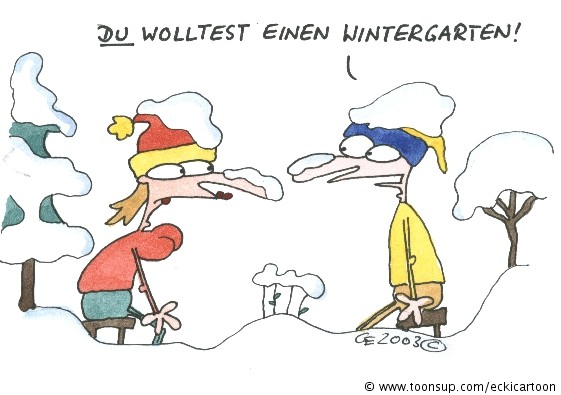 Cartoon: Wintergarten 1