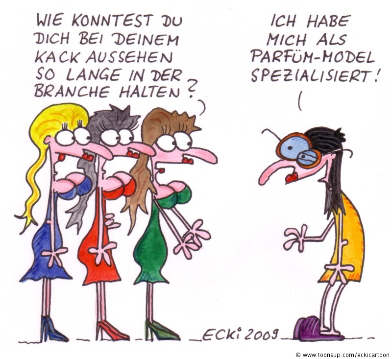 Cartoon: Parfüm-Model 1