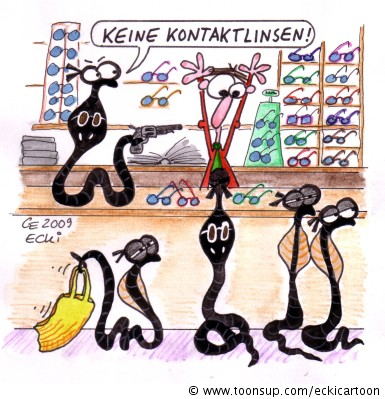 Cartoon: Brillenschlange 1