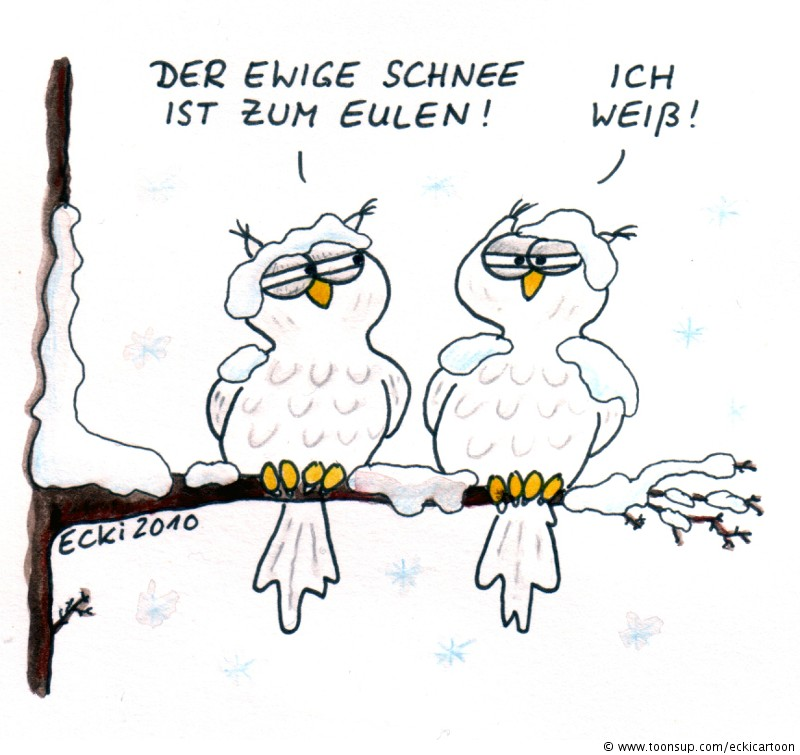 Cartoon: Schneeeulen-Philosophie 1