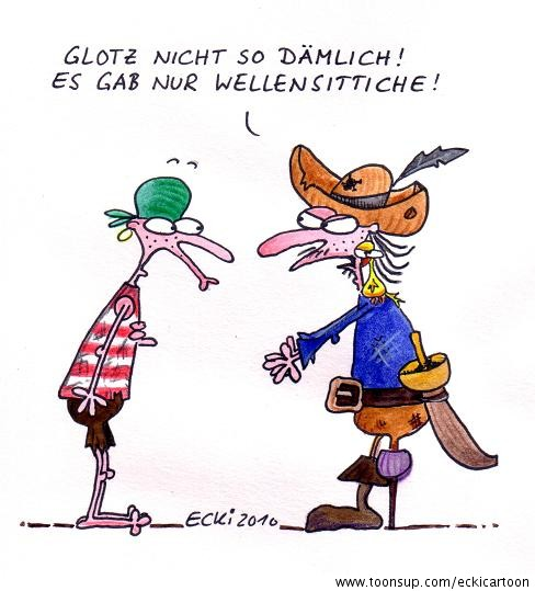 Cartoon: Piratensittich 1