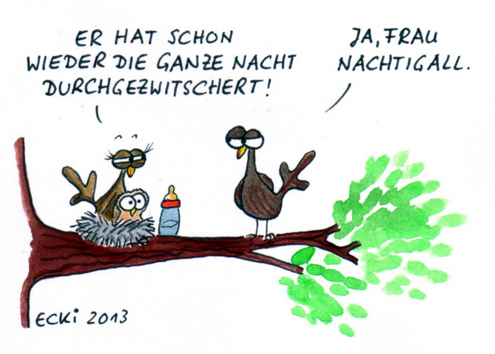 Cartoon: Nachtigall 1