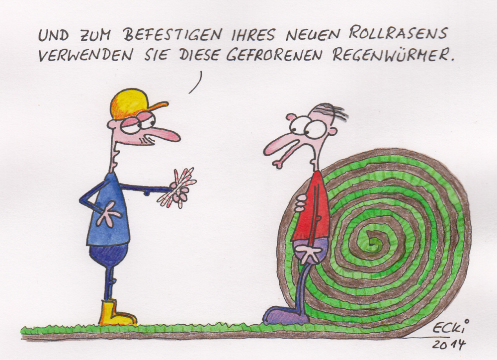 Cartoon: Rollrasen 1
