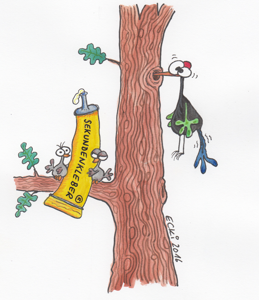 Cartoon: Sekundenkleber 1