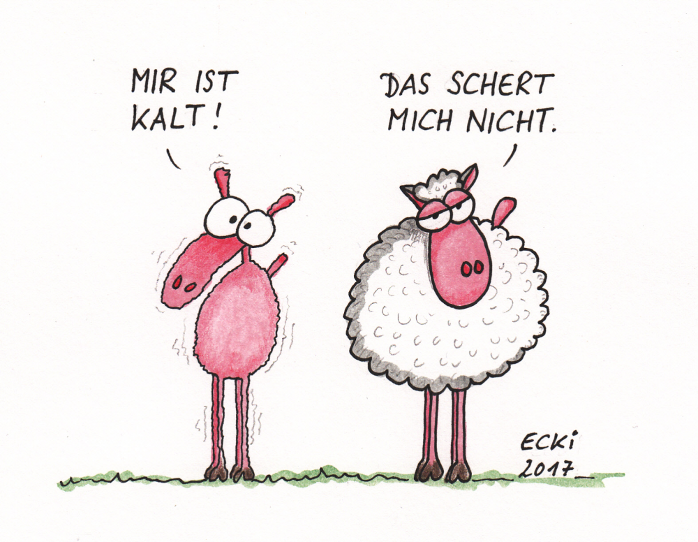 Cartoon: das schert mich nicht 1