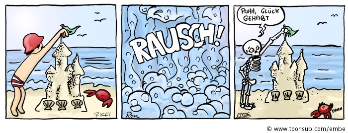 Cartoon: Sandburgenbau 1