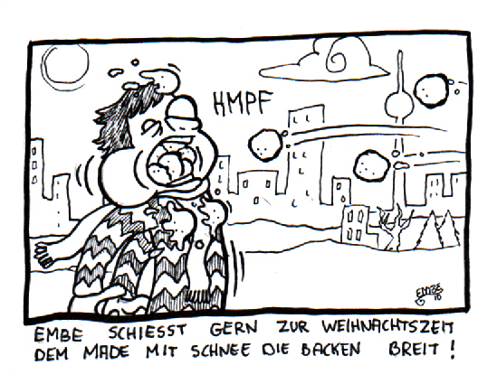 Cartoon: Schneebälle gegen made 1
