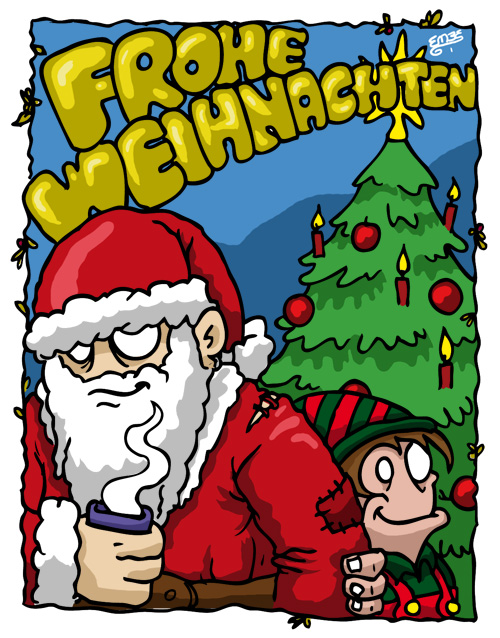 Illustration: FROHE WEIHNACHT 1