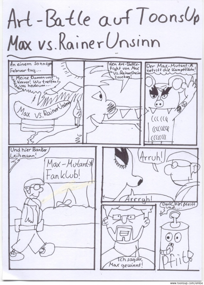Comic: ART-BATTLE Mausi_Max vs. RainerUnsinn 1
