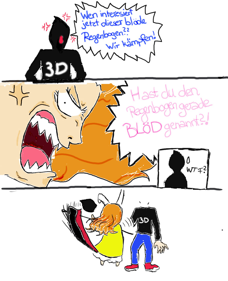 Comic: ART BATTLE Miss Halloween vs. Schattenfeuer 2