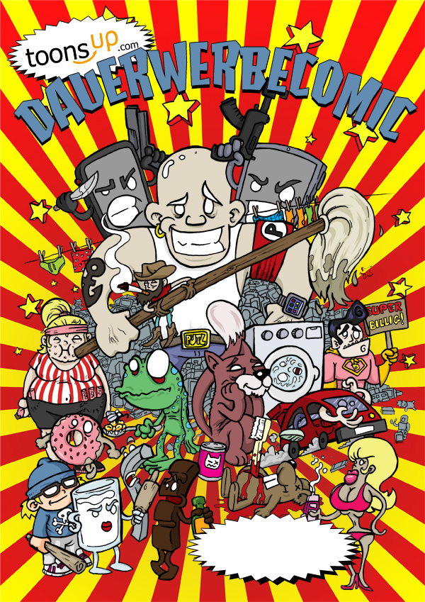 Illustration: Dauerwerbecomic - Cover Idee 1