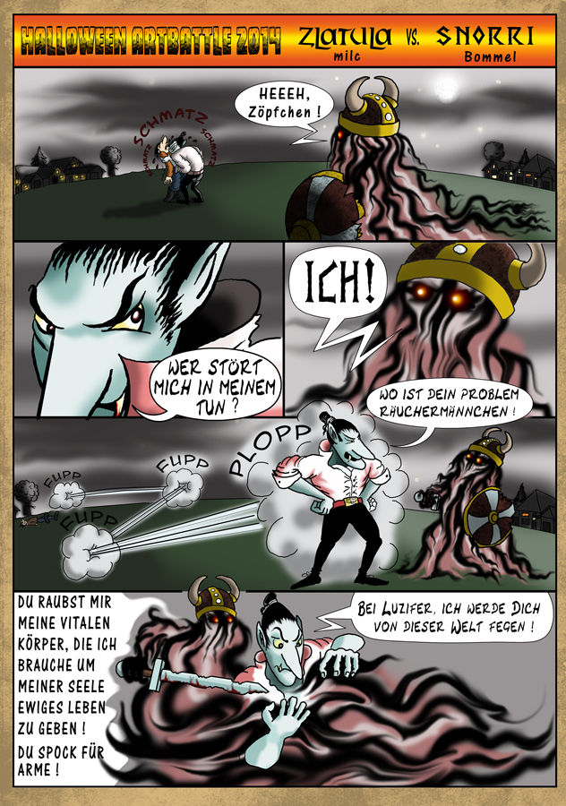 Comic: ARTBATTLE`14 - milc vs. Bommel 2