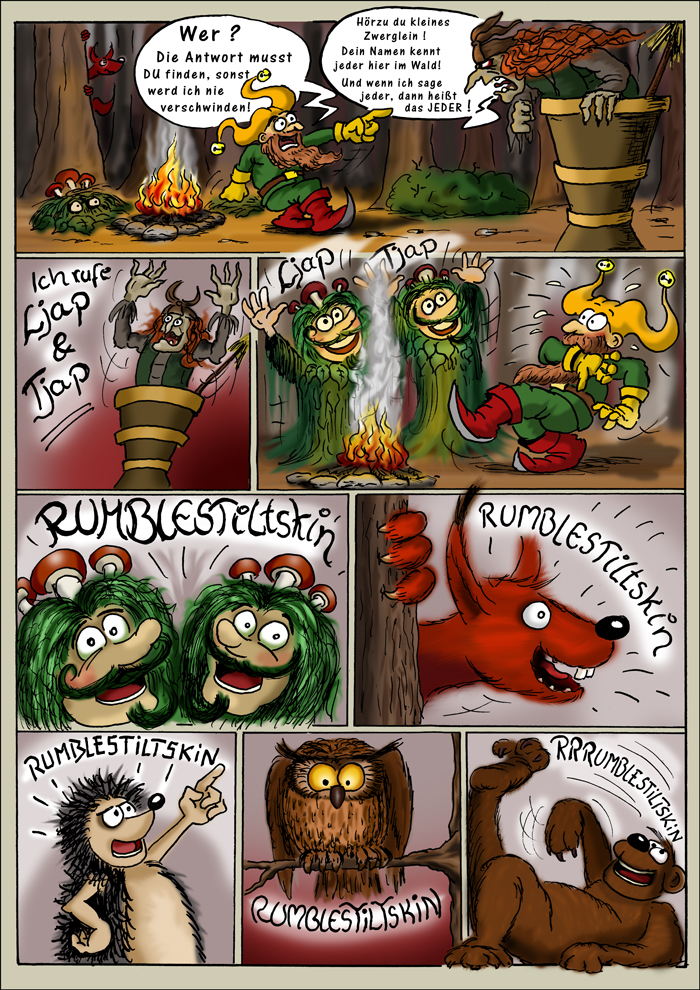 Comic: ART BATTLE RUNDE 1 - Bommel vs. WizardofOs 2