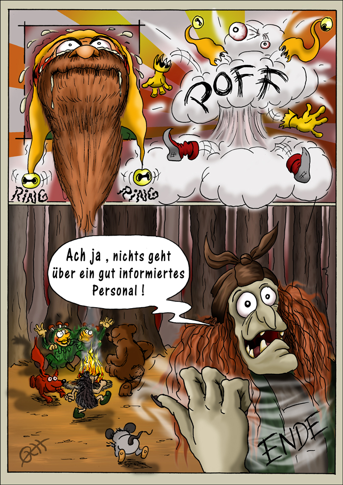 Comic: ART BATTLE RUNDE 1 - Bommel vs. WizardofOs 3