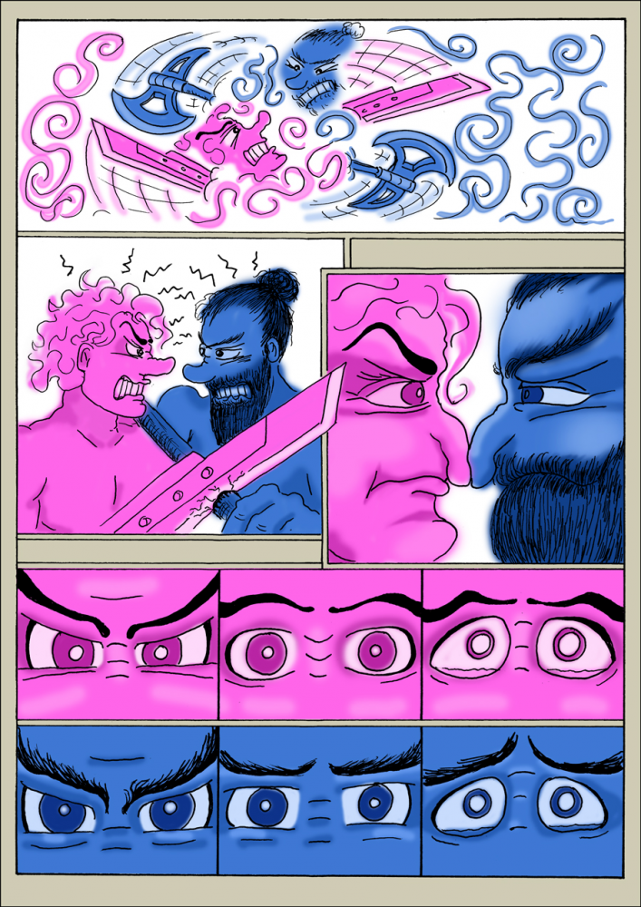 Comic: ART BATTLE RUNDE 4 - Mandelbrot vs. Bommel 5