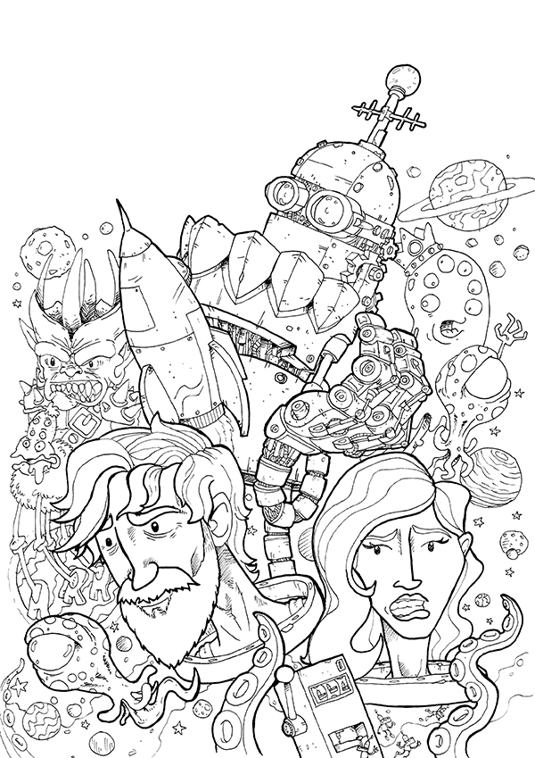 Illustration: Die neue Welt - Cover Idee 1