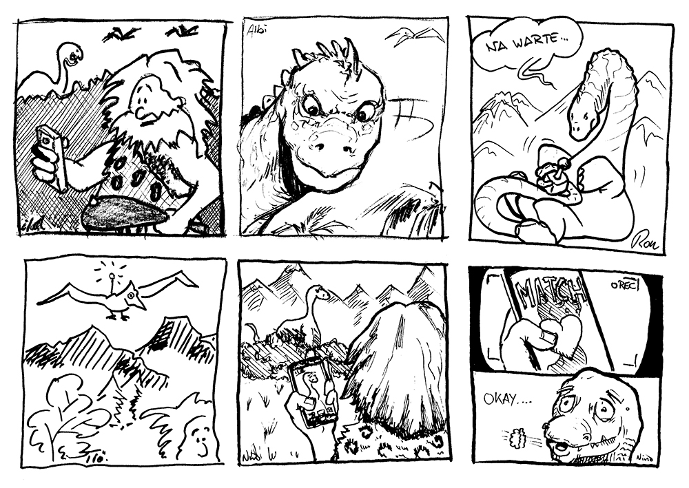 Cartoon: Teamcomics vom Kritzeln in der Stadt 4