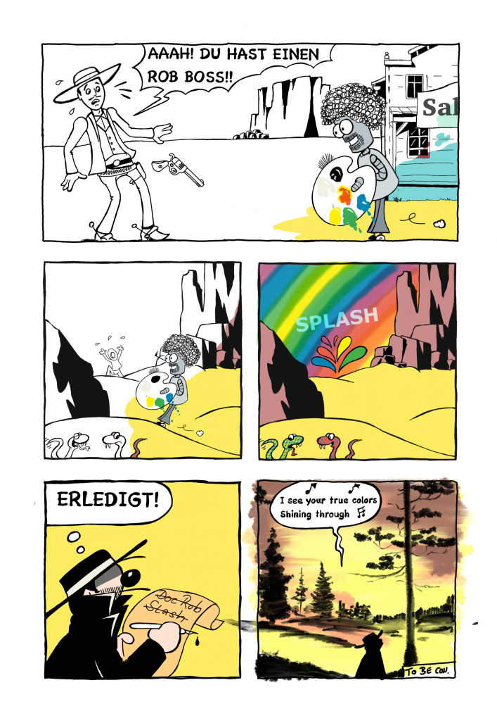 Comic: ART-BATTLE Runde 2 - LTK vs. Slash 4