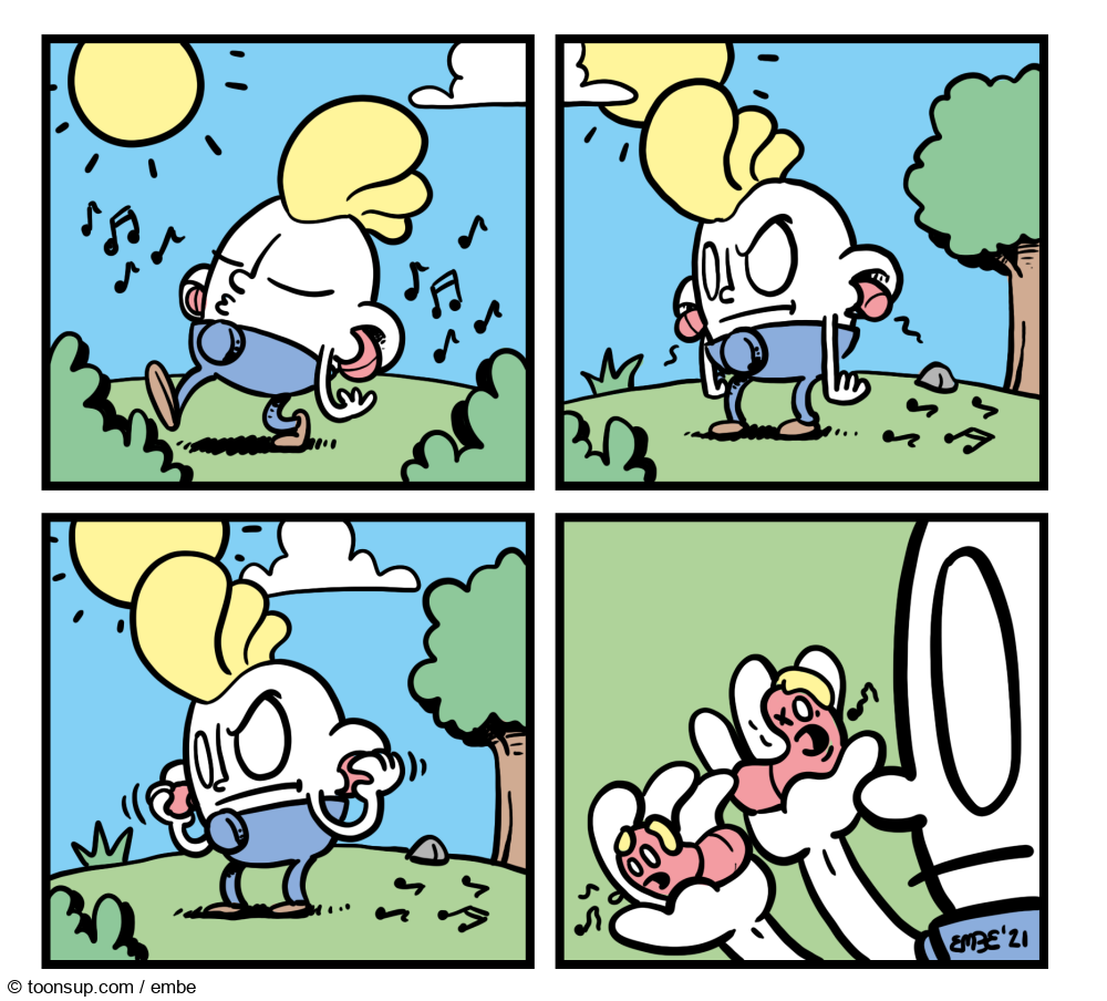 Cartoon: Humpty Dumpty und die Musik 1