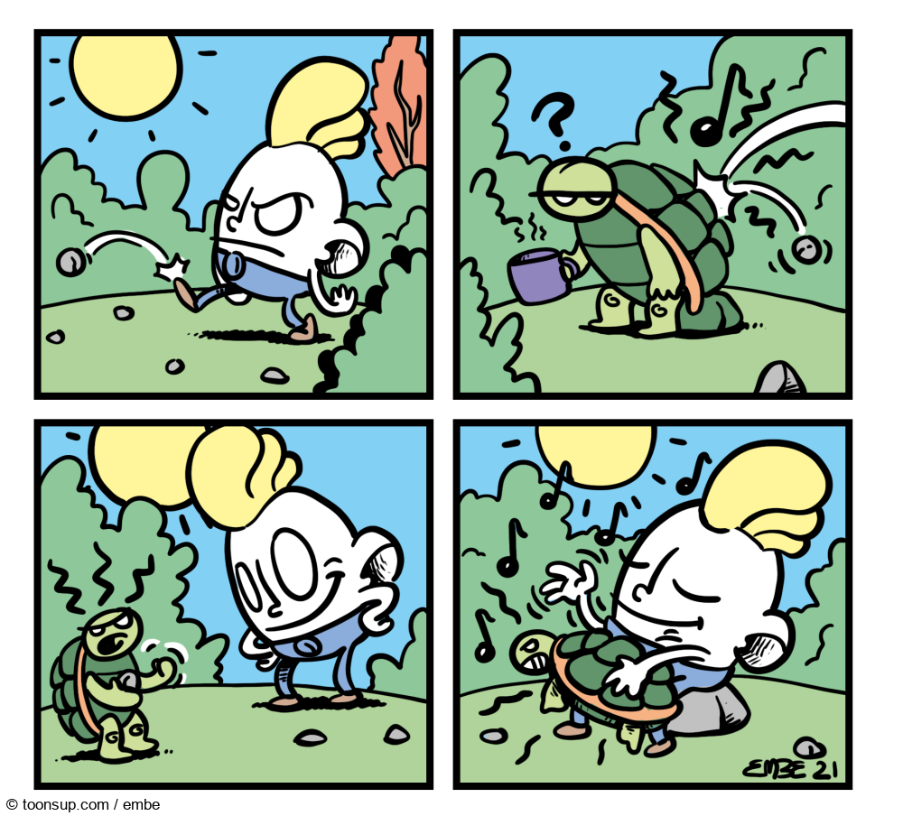 Cartoon: Humpty Dumpty und die Musik 3