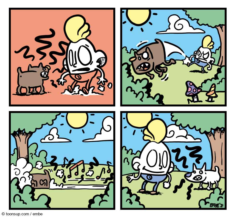 Cartoon: Humpty Dumpty und die Musik 7