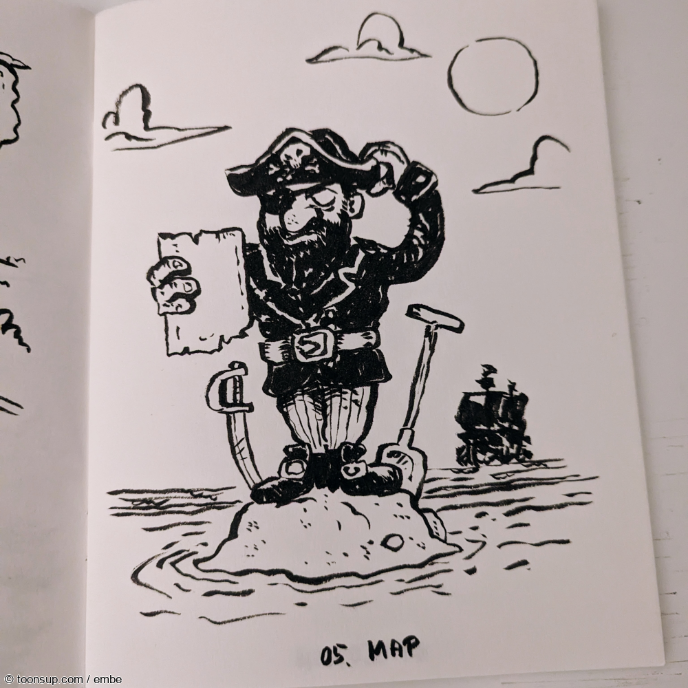 Illustration: 05. MAP - Inktober 1