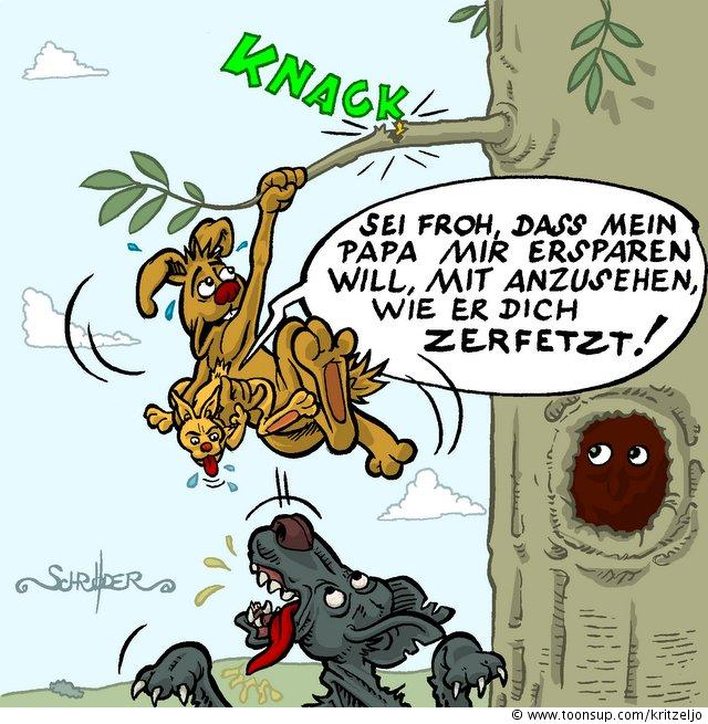 Cartoon: Der mutige Hase 1