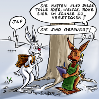 Eier im Schnee