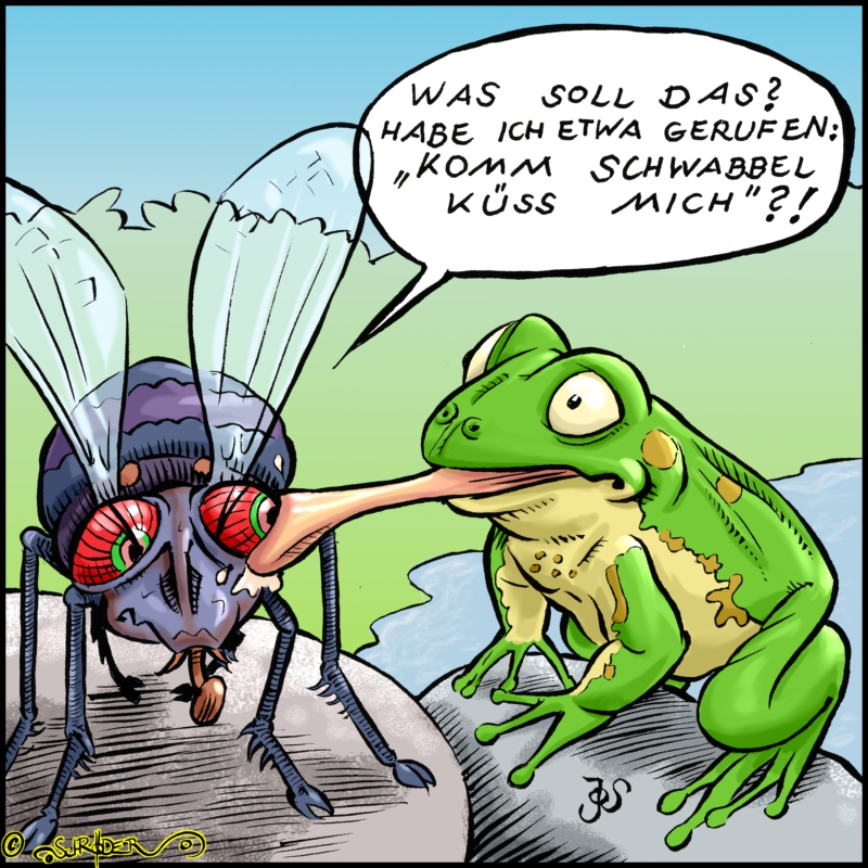 Cartoon: Komm Schwabbel küss mich 1