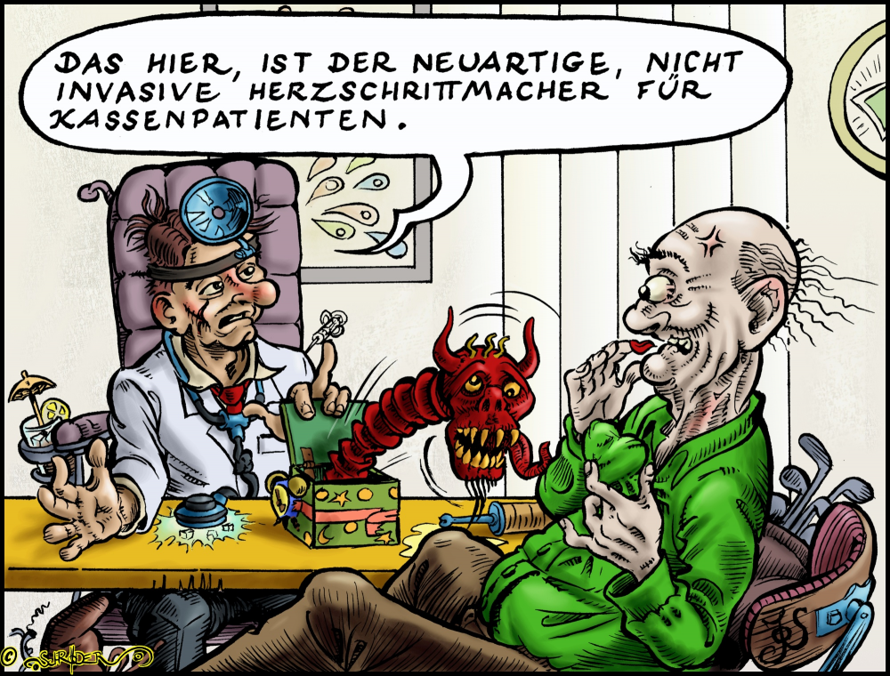 Cartoon: Herzschrittmacher 1