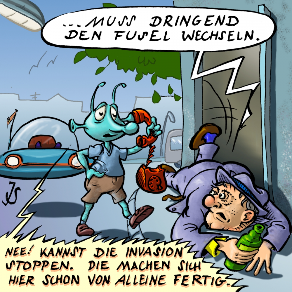 Cartoon: Alien Invasion 2