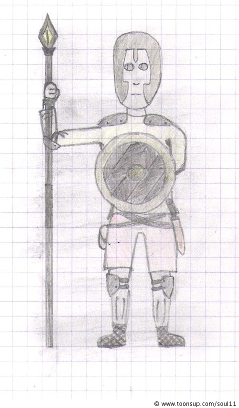 Cartoon: Halb mässiger Spartaner 1
