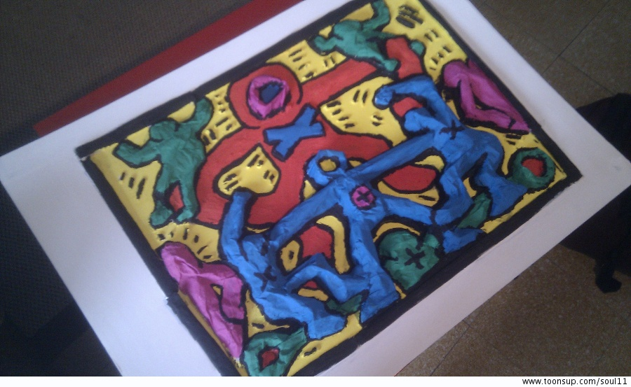 Other: Draw with relief(original by Keith haring) 2