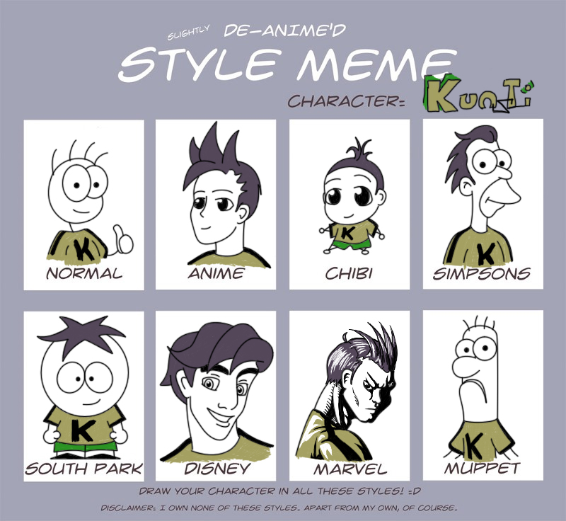 Concept Art / Character Design: Style Meme - Kunsti 1