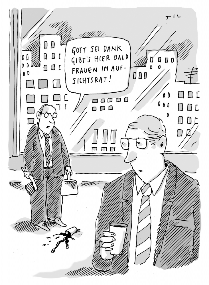 Cartoon: Aufsichtsrat 1