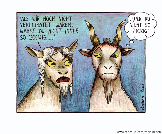 Cartoon: zwei Ziegen... 1