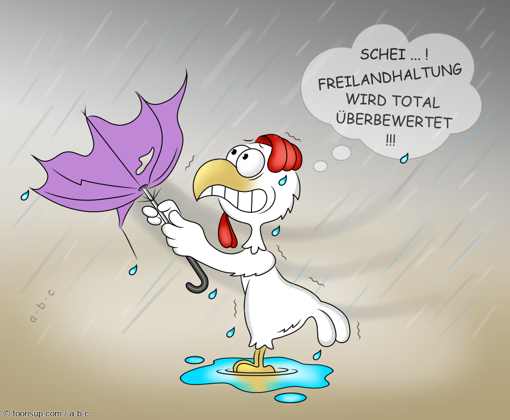 Cartoon: Freilandhaltung 1