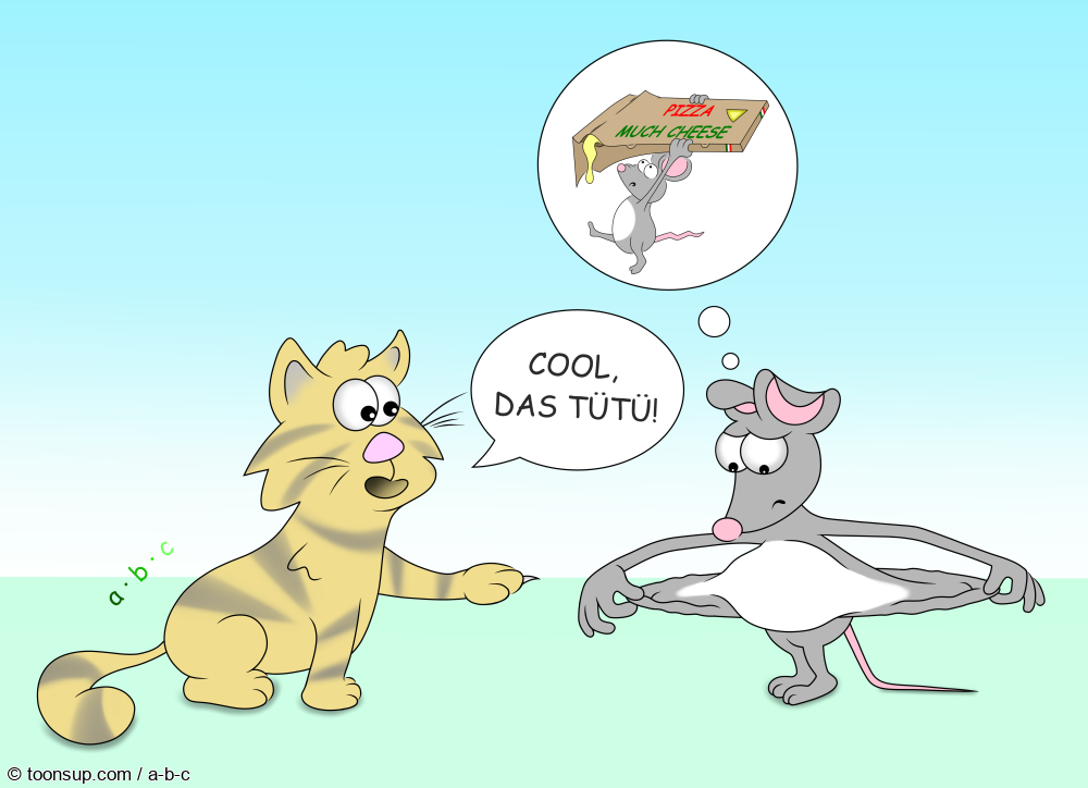 Cartoon: Pizza-Tütü 1