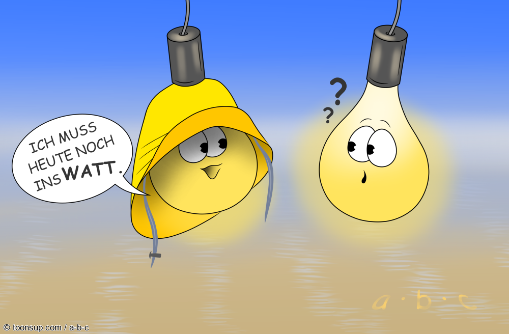 Cartoon: Watt ist los? 1